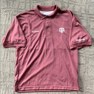 Maroon Columbia Texas A&M polo Small